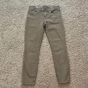 Madewell Skinny Skinny Olive Jeans